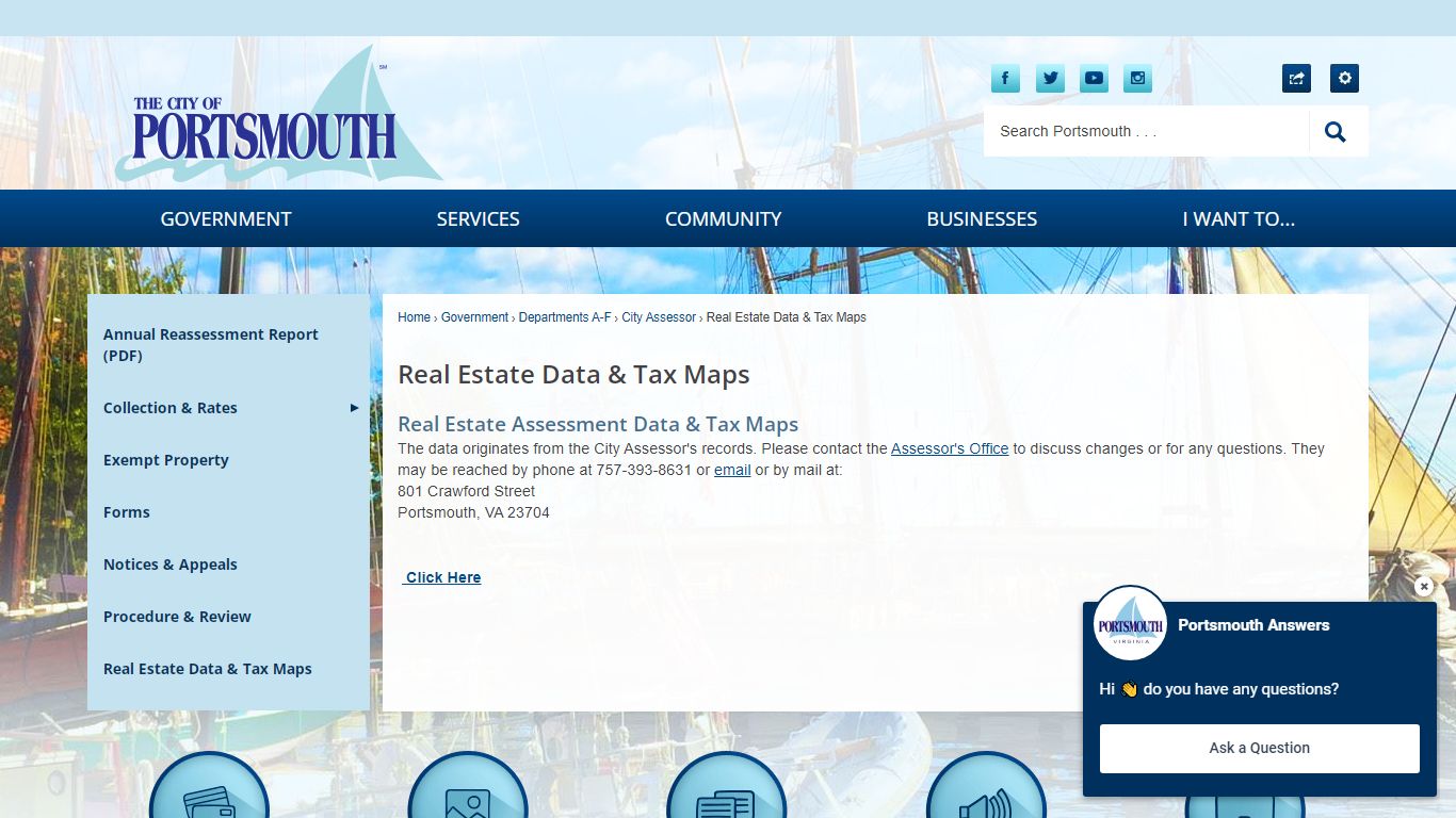 Real Estate Data & Tax Maps | Portsmouth, VA